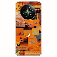 Aesthetic Orange Realme 12x 5G Flexible TPU (Διάφανη Σιλικόνη)