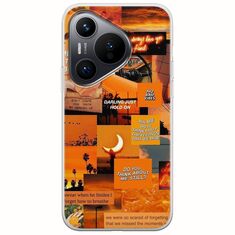 Aesthetic Orange Huawei Pura 70 Flexible TPU (Διάφανη Σιλικόνη)