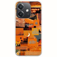 Aesthetic Orange Oppo A40 Flexible TPU (Διάφανη Σιλικόνη)