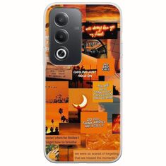 Aesthetic Orange Oppo A80 5G Flexible TPU (Διάφανη Σιλικόνη)