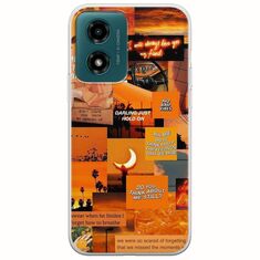 Aesthetic Orange Motorola Moto G04s Flexible TPU (Διάφανη Σιλικόνη)