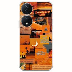 Aesthetic Orange Honor X7b Flexible TPU (Διάφανη Σιλικόνη)