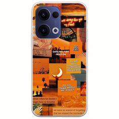 Aesthetic Orange Oppo Reno 13 5G Flexible TPU (Διάφανη Σιλικόνη)
