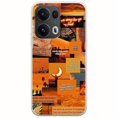 Aesthetic Orange Oppo Reno 13 Pro 5G Flexible TPU (Διάφανη Σιλικόνη)