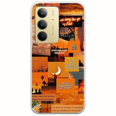 Aesthetic Orange Realme 14x 5G Flexible TPU (Διάφανη Σιλικόνη)
