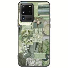 Aesthetic Green Samsung Galaxy S20 Ultra Black TPU (Μαύρη Σιλικόνη)
