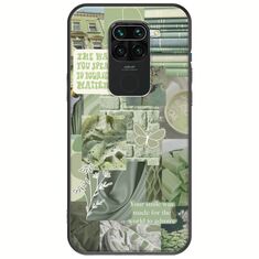 Aesthetic Green Xiaomi Redmi Note 9 Black TPU (Μαύρη Σιλικόνη)