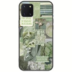 Aesthetic Green Samsung Galaxy Note 10 Lite Black TPU (Μαύρη Σιλικόνη)