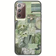 Aesthetic Green Samsung Galaxy Note 20 Black TPU (Μαύρη Σιλικόνη)
