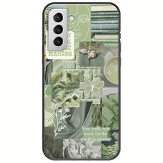 Aesthetic Green Samsung Galaxy S21 Plus Black TPU (Μαύρη Σιλικόνη)