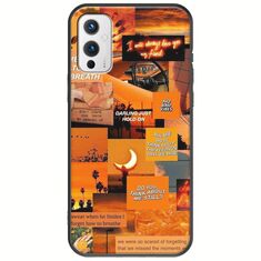 Aesthetic Orange OnePlus 9 Black TPU (Μαύρη Σιλικόνη)