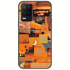 Aesthetic Orange Realme 8 5G Black TPU (Μαύρη Σιλικόνη)