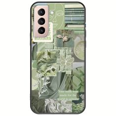 Aesthetic Green Samsung Galaxy S21 FE 5G Black TPU (Μαύρη Σιλικόνη)