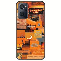 Aesthetic Orange Realme 9i Black TPU (Μαύρη Σιλικόνη)