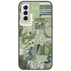 Aesthetic Green Samsung Galaxy S22 Plus Black TPU (Μαύρη Σιλικόνη)