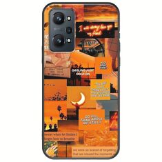 Aesthetic Orange Realme GT 2 5G Black TPU (Μαύρη Σιλικόνη)