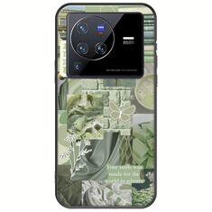 Aesthetic Green Vivo X80 Pro Black TPU (Μαύρη Σιλικόνη)