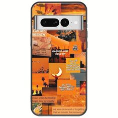 Aesthetic Orange Google Pixel 7 5G Black TPU (Μαύρη Σιλικόνη)