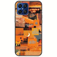 Aesthetic Orange Honor X8 Black TPU (Μαύρη Σιλικόνη)