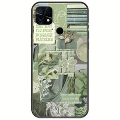 Aesthetic Green Xiaomi Poco C40 Black TPU (Μαύρη Σιλικόνη)