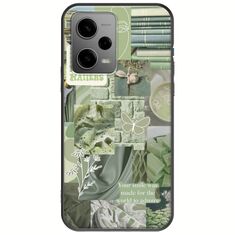 Aesthetic Green Xiaomi Redmi Note 12 5G Black TPU (Μαύρη Σιλικόνη)