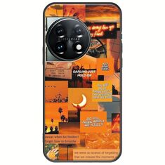 Aesthetic Orange OnePlus 11 5G Black TPU (Μαύρη Σιλικόνη)
