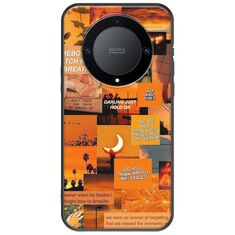 Aesthetic Orange Honor Magic 5 Lite 5G Black TPU (Μαύρη Σιλικόνη)