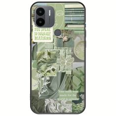 Aesthetic Green Xiaomi Redmi A1 Plus Black TPU (Μαύρη Σιλικόνη)