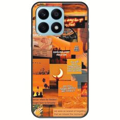 Aesthetic Orange Honor X8a Black TPU (Μαύρη Σιλικόνη)