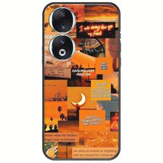Aesthetic Orange Honor 90 5G Black TPU (Μαύρη Σιλικόνη)