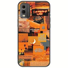 Aesthetic Orange Nokia C32 Black TPU (Μαύρη Σιλικόνη)