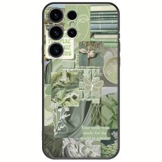 Aesthetic Green Samsung Galaxy S24 Ultra 5G Black TPU (Μαύρη Σιλικόνη)
