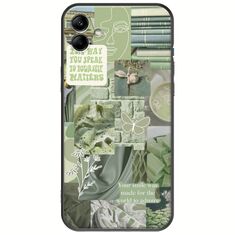 Aesthetic Green Samsung Galaxy F04 Black TPU (Μαύρη Σιλικόνη)