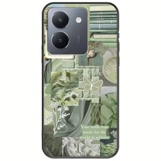 Aesthetic Green Vivo Y36 4G / 5G Black TPU (Μαύρη Σιλικόνη)