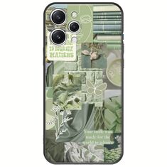 Aesthetic Green Xiaomi Redmi 12 5G Black TPU (Μαύρη Σιλικόνη)