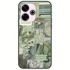Aesthetic Green Xiaomi Poco M6 4G Black TPU (Μαύρη Σιλικόνη)