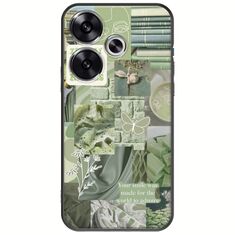 Aesthetic Green Xiaomi Poco F6 5G Black TPU (Μαύρη Σιλικόνη)