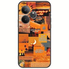 Aesthetic Orange Realme GT 6 5G Black TPU (Μαύρη Σιλικόνη)