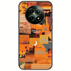 Aesthetic Orange Realme 12x 5G Black TPU (Μαύρη Σιλικόνη)
