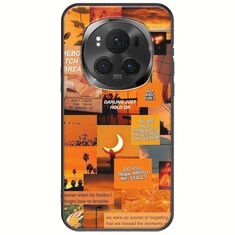 Aesthetic Orange Honor Magic 6 Pro 5G Black TPU (Μαύρη Σιλικόνη)