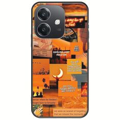 Aesthetic Orange Oppo A40 Black TPU (Μαύρη Σιλικόνη)