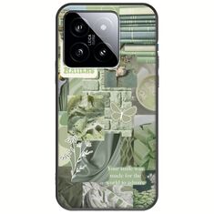 Aesthetic Green Xiaomi 14T 5G Black TPU (Μαύρη Σιλικόνη)