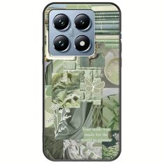 Aesthetic Green Xiaomi 14T Pro 5G Black TPU (Μαύρη Σιλικόνη)