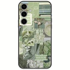 Aesthetic Green Samsung Galaxy S25+ 5G Black TPU (Μαύρη Σιλικόνη)
