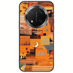 Aesthetic Orange Honor Magic 7 Lite 5G Black TPU (Μαύρη Σιλικόνη)