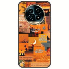 Aesthetic Orange Realme 13 Pro 5G Black TPU (Μαύρη Σιλικόνη)
