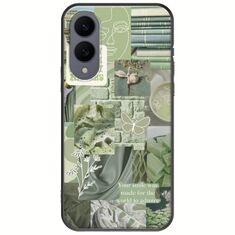 Aesthetic Green Samsung Galaxy S25 Edge 5G Black TPU (Μαύρη Σιλικόνη)