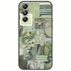 Aesthetic Green Samsung Galaxy S25 FE 5G Black TPU (Μαύρη Σιλικόνη)