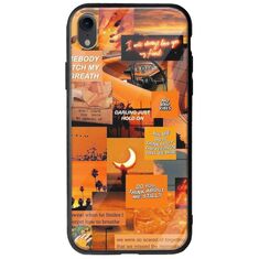 Aesthetic Orange iPhone XR Groove TPU (Tempered Glass και TPU)
