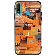 Aesthetic Orange Huawei P30 Lite Groove TPU (Tempered Glass και TPU)